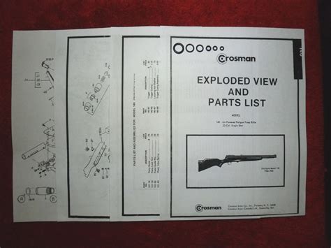 Crosman Model 140 One Complete O Ring Seal Kit Exploded View And E Z