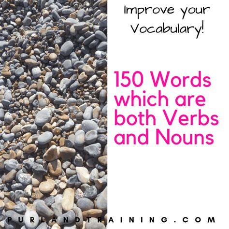 150 Words Which Are Both Verbs And Nouns