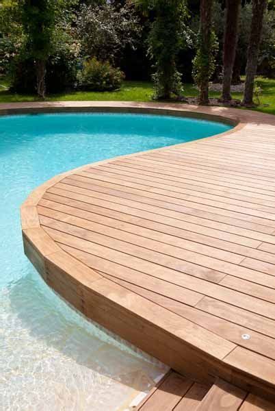 Pool Deck Plans Wooden Pool Deck Swimming Pools Backyard
