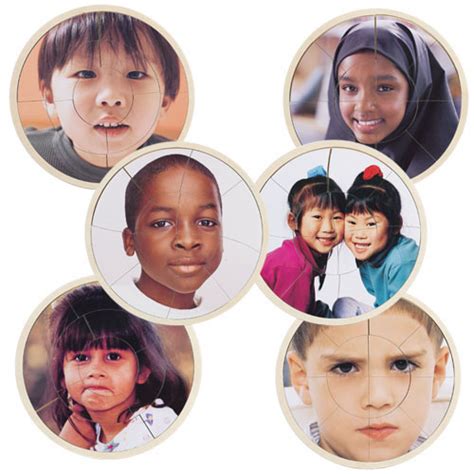 Childrens Faces From Around The World Puzzles Set Of 6