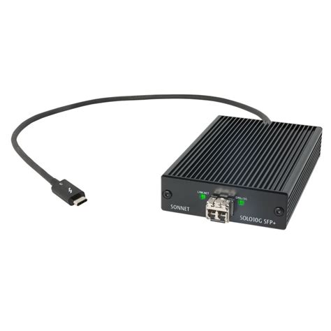 Sonnet Solo 10g Thunderbolt 3 To Sfp 10 Gigabit Ethernet Adapter