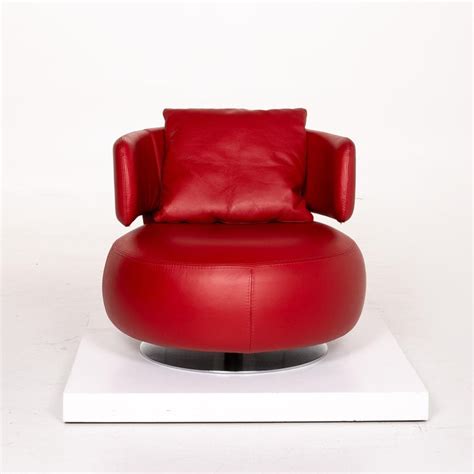Here for sale i have a shanna sofa cover, armchair which has just been taken out of the box only once. Roche Bobois Curl Leather Armchair Red Swivel For Sale at ...