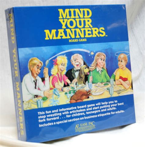 Vintage Mind Your Manners Boardgame Ebay