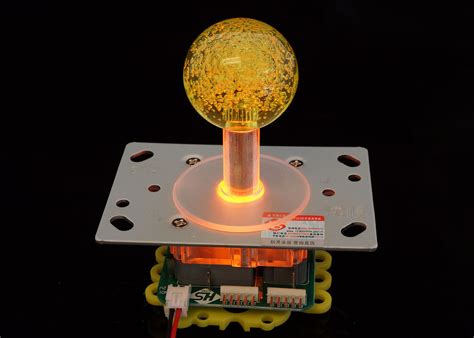 Led Joystick 2 4 8 Way With Yellow Led Ball Top