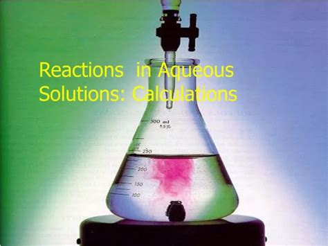 Ppt Reactions In Aqueous Solutions Calculations Powerpoint