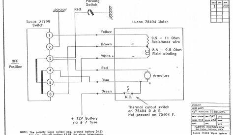 jaguar wiper motor wiring diagrams