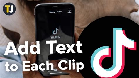 How To Add Text To Each Clip On Tiktok Youtube