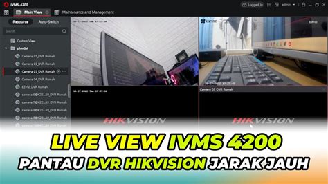 Cara Pantau Cctv Hikvision Jarak Jauh Menggunakan Komputer Youtube