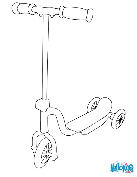 Scooter Coloring Pages