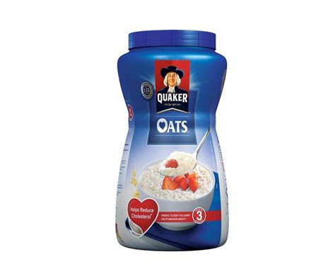 Snacks And Instant Foods Cereal Quaker Whole Oats 700gm Jar