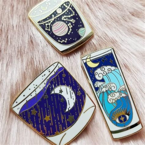 Galaxy Shots Hard Enamel Pin Series Outer Space Galaxy Clouds Etsy In