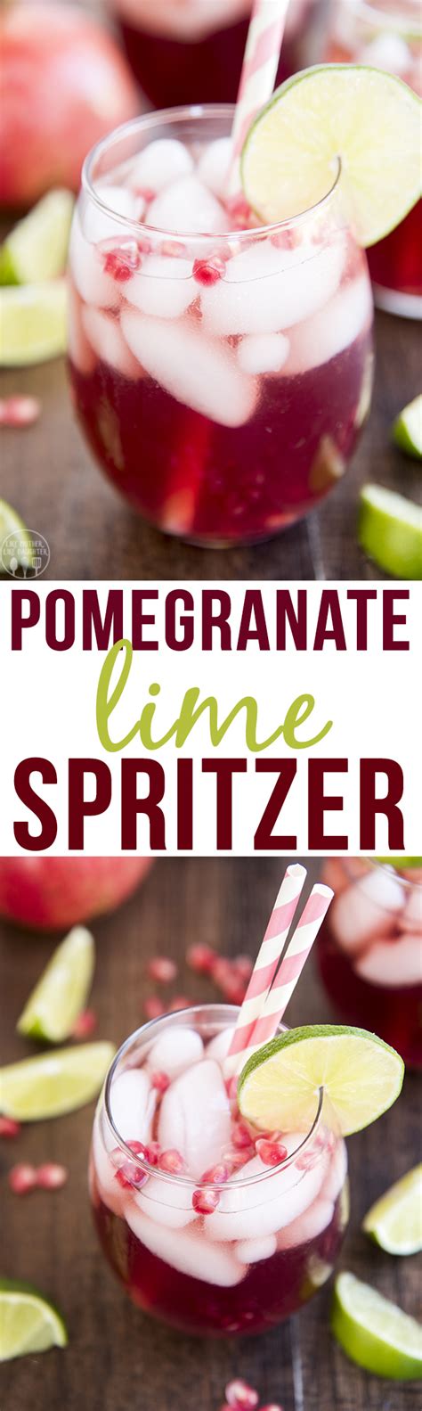 This Pomegranate Lime Spritzer Is The Perfect Fall Drink With Minimal