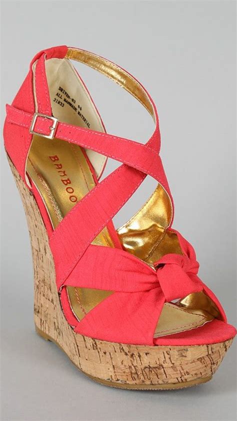 Free shipping & free returns. Bamboo Driven-83 Knotted Open Toe Wedge | Heels, Open toe ...