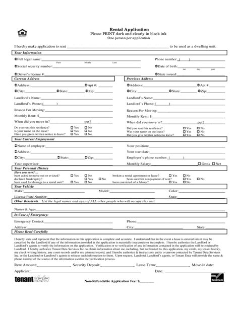 Rental Application Form 92 Free Templates In Pdf Word Excel Download