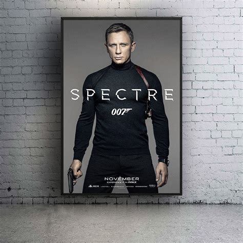 60x90cm Specter 007 James Vintage Movie Posters Bond Art Silk Poster Daniel Craig Wall Art