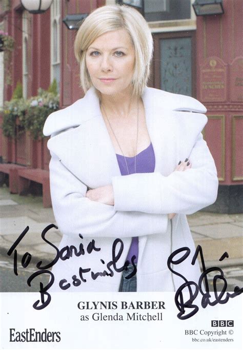 Glynis Barber As Glenda Mitchell Bbc Eastenders Hand Signed Cast Card