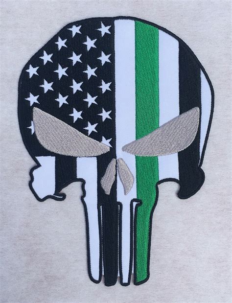 If you have ever used a command line dos box in windows than this is the way most programs are run in kali linux. Large American Flag Punisher Skull Green Line Embroidered ...