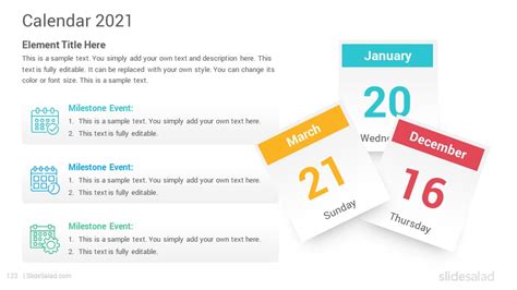 2021 Calendar Powerpoint Template Designs Slidesalad