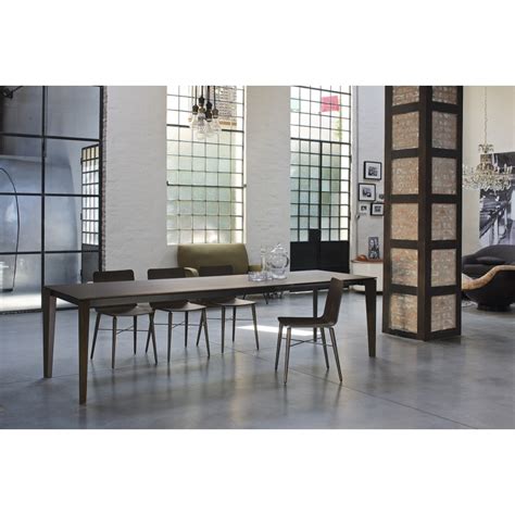 Table repas bois design italien rectangulaire + allonges modèle Senso