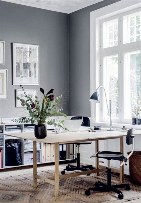 Accent walls and wainscoting can provide colorful creative punctuation for you home office, library or study. 21+ Best Home Office Paint Color Ideas that Will Inspire You
