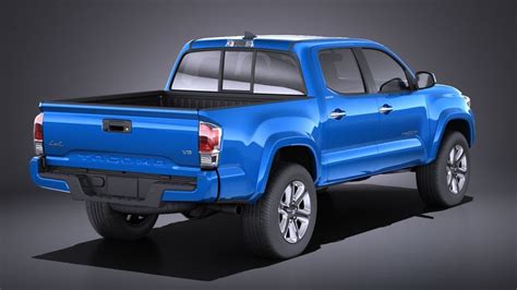 Toyota Tacoma Double Cab 2018 Vray 3d Model 129 Max 3ds Obj Lwo