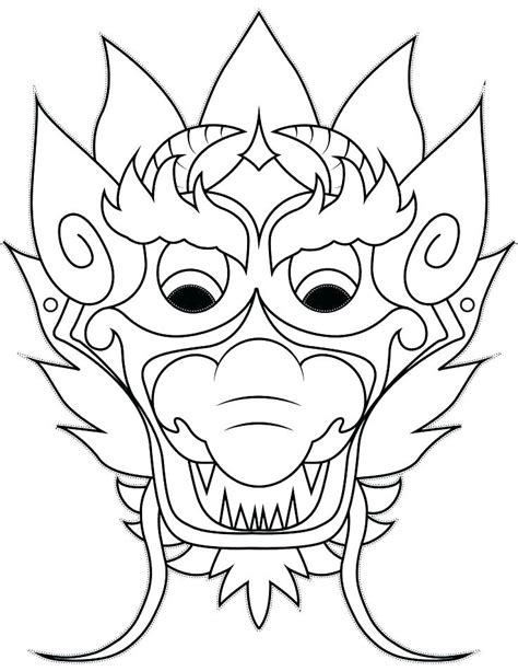 Dragon Face Coloring Page at GetColorings.com | Free printable