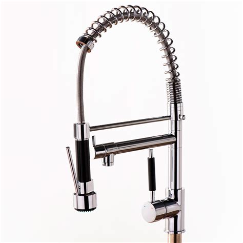 Modern Kitchen Monobloc Mixer Tap With Flexible Pull Out Spray Heat