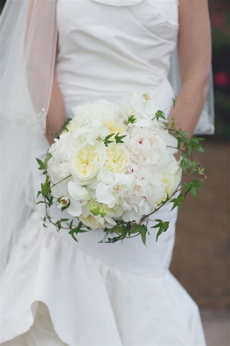 White Rose And Peony Bouquet