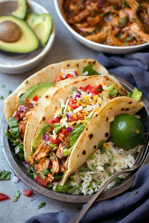 Instant pot chicken tacos come together in just 20 minutes! Instant Pot or Slow Cooker Salsa Chicken Tacos - Cooking ...