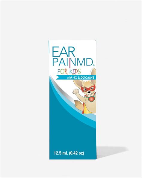 Eosera Ear Pain Md For Kids 4 Lidocaine Pain Relieving Drops 125 Ml