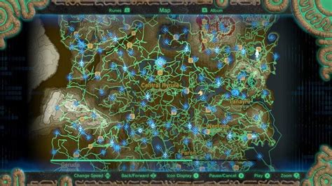 Zelda Breath Of The Wild Map Of Shrine Locations Bdatank