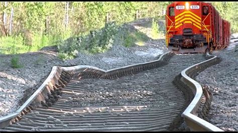 Extreme Train Railway Tracks Replacement Modern Technology Amazing Rail Building Machines 2021