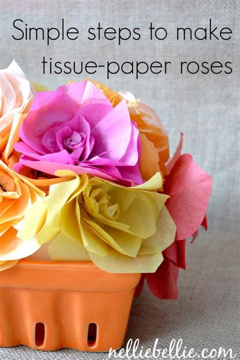Easy Diy Tissue Paper Flowers A Simple Diy From Nelliebellie