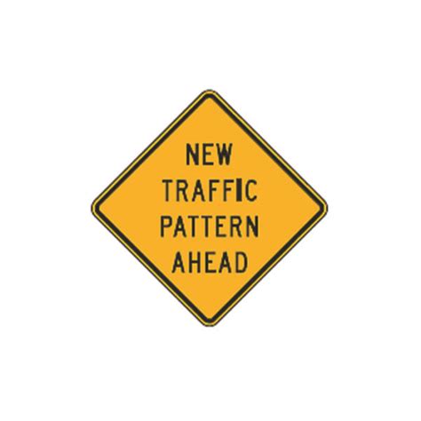 New Traffic Pattern Ahead Sign W23 2 Traffic Safety Supply Company