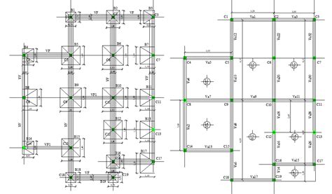 Foundation And Beam Plan Detail Dwg File Cadbull
