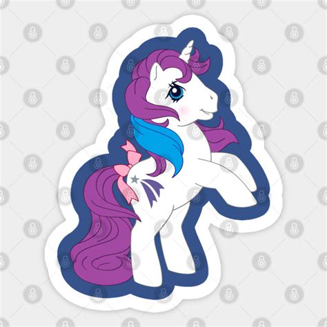 Retro G1 My Little Pony Glory My Little Pony Sticker Teepublic