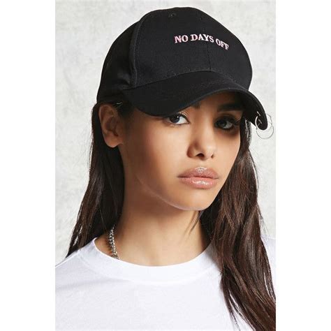 forever21 no days off o ring cap 13 liked on polyvore featuring accessories hats baseball