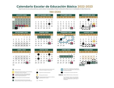Calendario Escolar 2022 2023 Ntemx Recursos Educativos En Línea