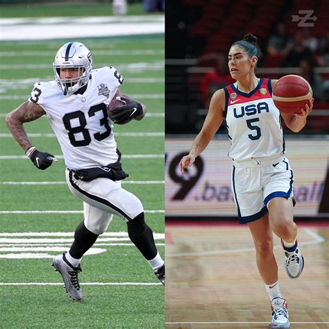 Darren Waller Of The Raiders Is Getting Hitched To Kelsey Plum Of The