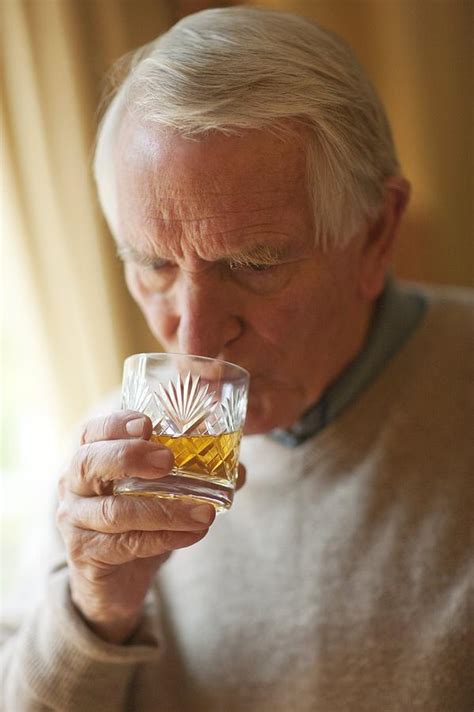 Senior Man Drinking Whiskey Photograph By Fine Art America
