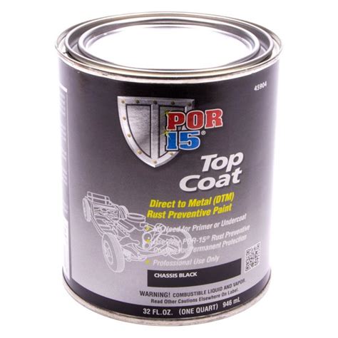 Por 15 45904 1 Qt Chassis Black Spray On Rust Preventive Paint