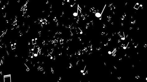 Animated Falling 3d Music Notes Black Background ⬇ Video By
