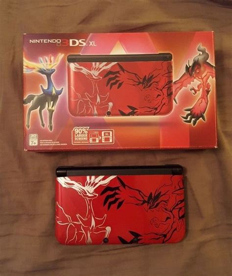 Nintendo 3ds Xl Pokemon X And Y Red Special Edition Handheld Complete