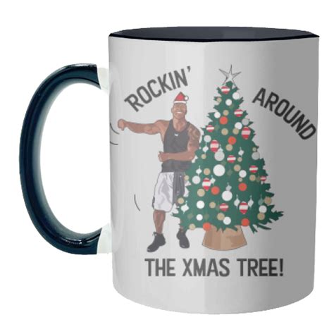 The Rock Rockin Around The Christmas Tree Collection Unique Coffee Mugs Created By Catherine