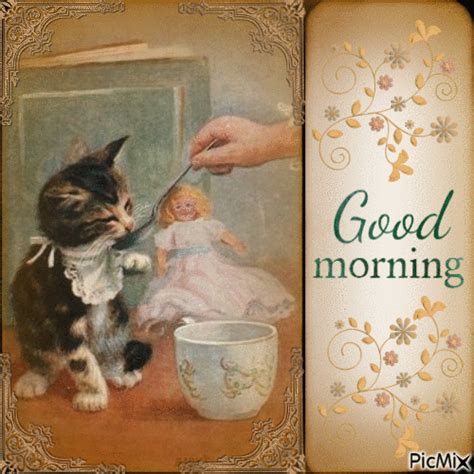 Little Kitten Good Morning Gif Pictures, Photos, and Images for