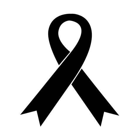 Black Ribbon Icon Vector Illustration 582361 Vector Art At Vecteezy