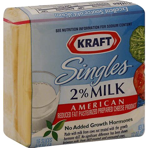 Kraft Singles Cheese Product Pasteurized Prepared Reduced Fat