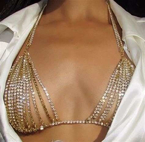 Body Necklace Chain Chain Bra Body Chain Jewelry Chains Jewelry