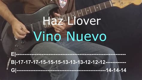 Haz Llover Vino Nuevo Solo Guitarra Electrica YouTube