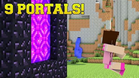 New PopularMMOs Pat And Jen Minecraft THE 9 PORTALS 9 DIMENSIONS